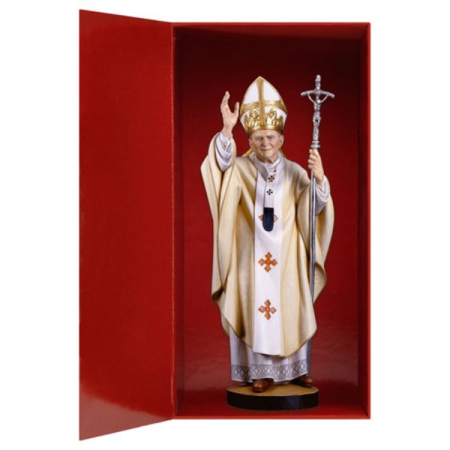 0010 200000B Heiliger Papst Johannes Paul II mit Geschenkbox
