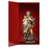 0080 261000B Heiliger Josef mit Kind und Geschenkbox