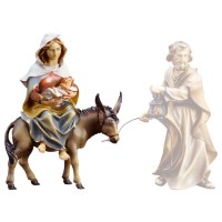 (0565) 700332 Hl. Maria auf Esel mit Jesukind und Pergament