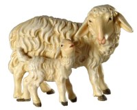 065 H-5037 Schaf stehend mit Lamm
