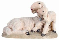 111 H-2044 Schaf liegend mit Lamm