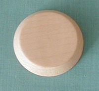 Brosche Ahorn mit Schrägrand,  Durchmesser 40mm
