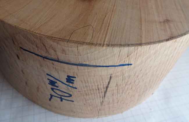 apfelholz durchmesser 215mmd70mm nr.20bild1