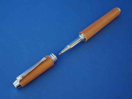 rollerpenmanager chromapfelholz offen