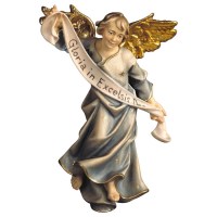 (0055) 780007 Gloriaengel Blau Krippenfigur Holz Perathoner