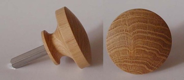 0070 Möbelknopf Eiche Durchmesser 55mm