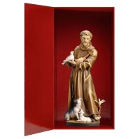 0110 271000B Heiliger Franziskus von Assisi u Tieren Geschenkbox