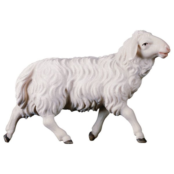 (0210) 700141 Schaf laufend Krippenfigur Holz Perathoner