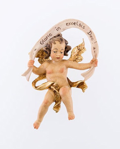 022 10600-20A Krippenfigur Holz Lepi Gloriaengel