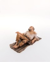 045 10701-61 Krippenfigur Holz Lepi Bettler liegend