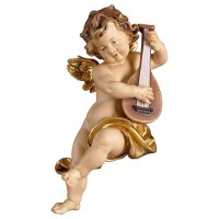 150001 Putto mit Mandoline Tuch goldfarben