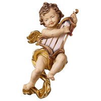 150014 Putto mit Orgel Tuch goldfarben