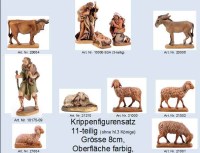 0001 Setangebot 11teilig 8cm Krippenfigur Reindl